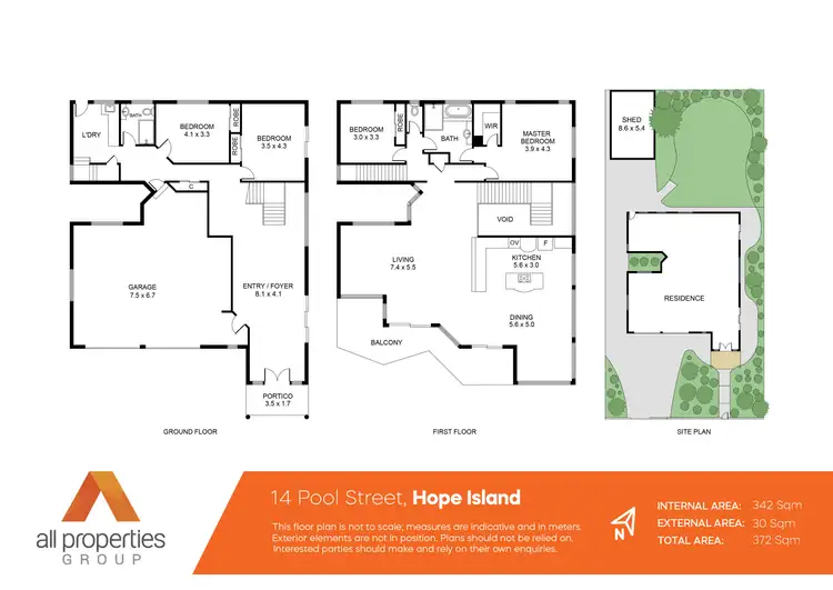Floorplan of Homely house listing, 14 Pool Street, Hope Island QLD 4212