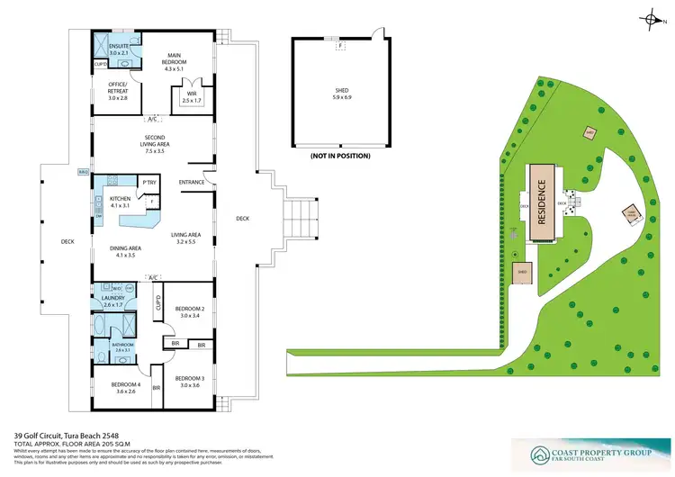 Floorplan of Homely house listing, 39 Golf Circuit, Tura Beach NSW 2548