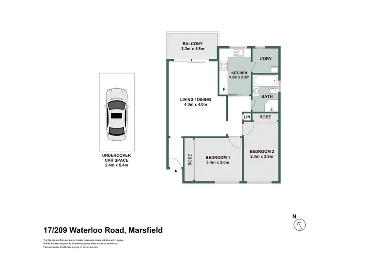 Floorplan of Homely apartment listing, 17/209 Waterloo Road, Marsfield NSW 2122