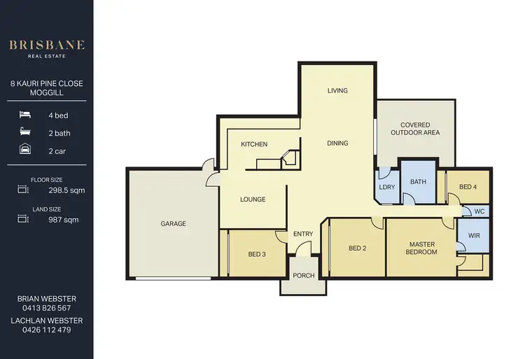Floorplan of Homely house listing, 8 Kauri Pine Close, Moggill QLD 4070
