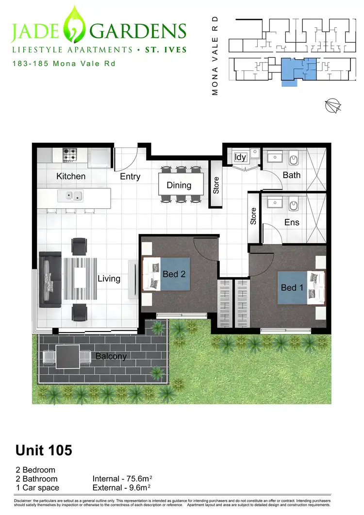 Floorplan of Homely apartment listing, 183-185 Mona Vale Road, St Ives NSW 2075