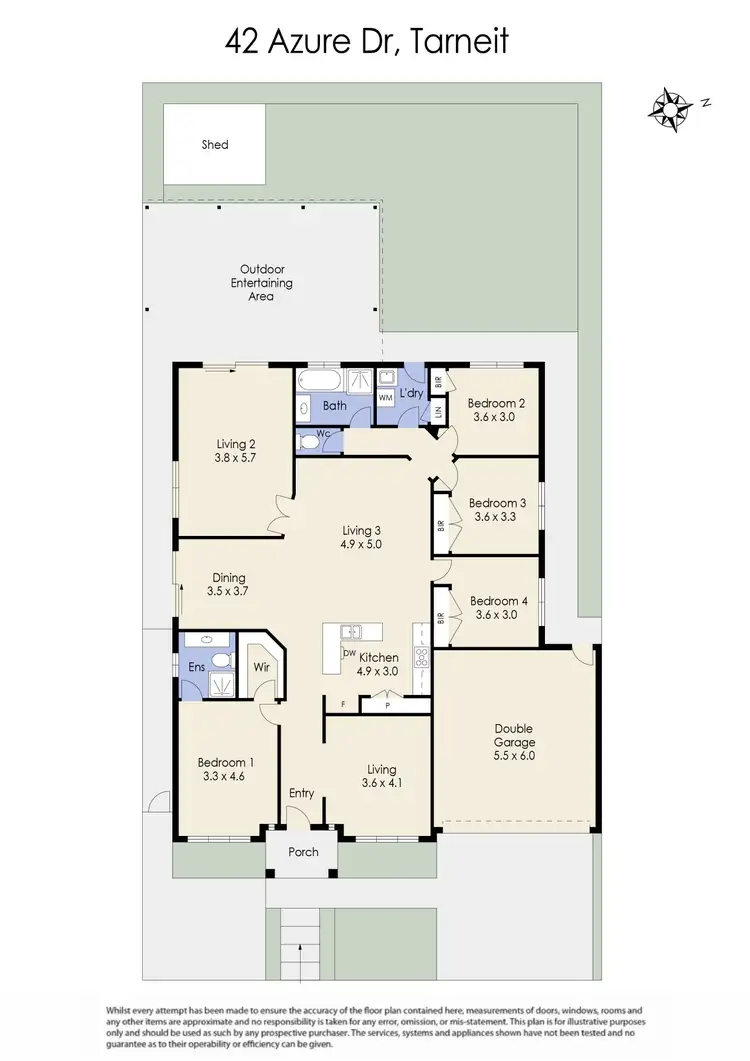 Floorplan of Homely house listing, 42 Azure Drive, Tarneit VIC 3029