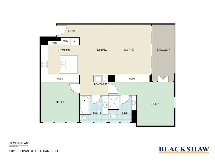 Floorplan of Homely apartment listing, 38/1 Provan Street, Campbell ACT 2612