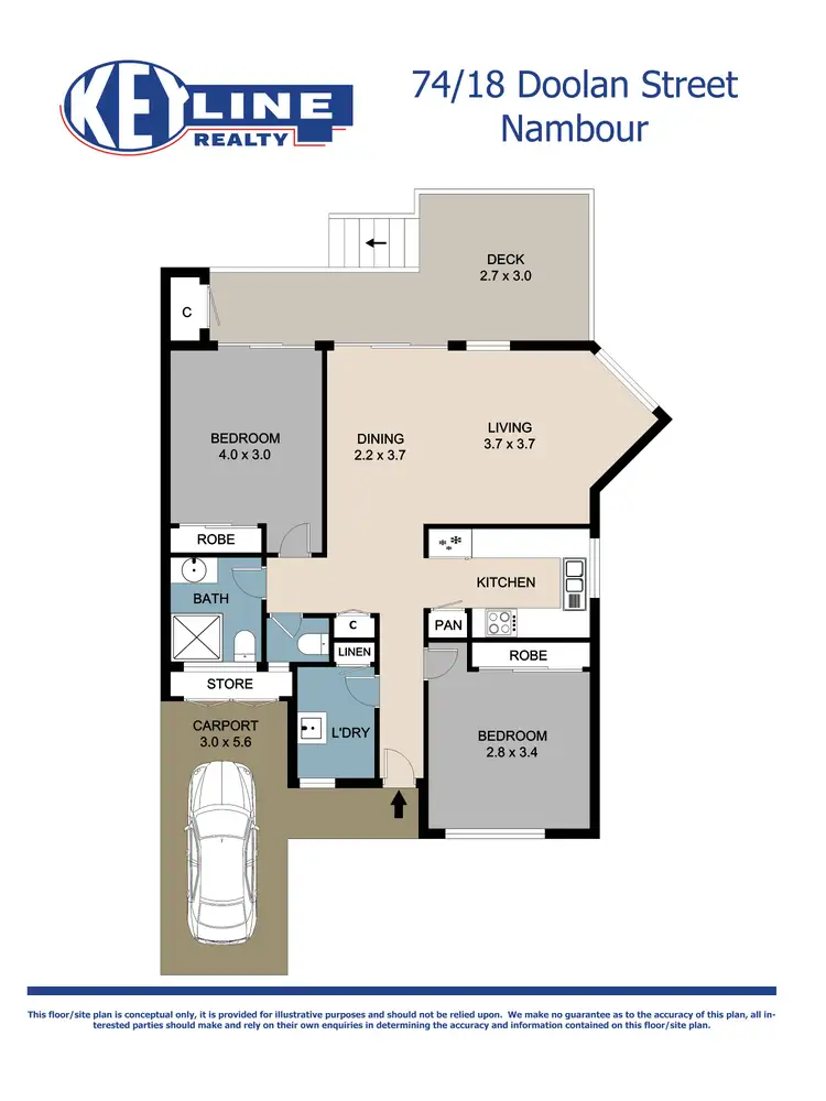 Floorplan of Homely unit listing, 74/18 Doolan Street, Nambour QLD 4560