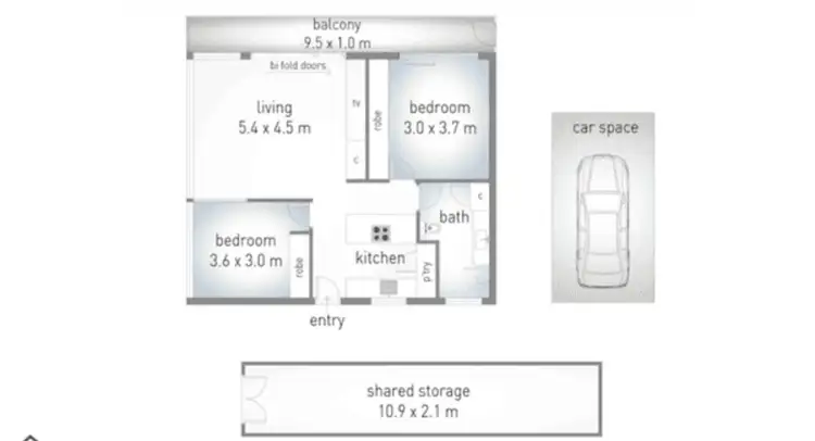 Floorplan of Homely unit listing, 4/33 Thrower Drive, Currumbin QLD 4223