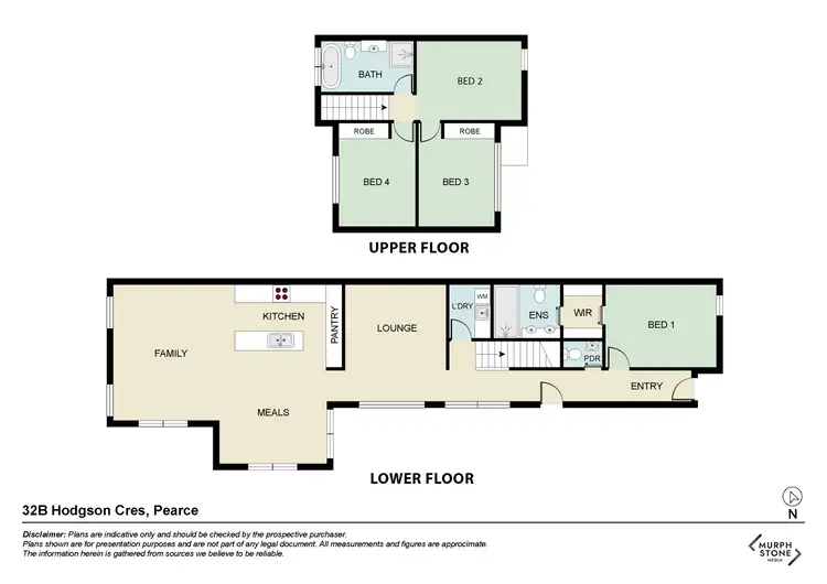 Floorplan of Homely townhouse listing, 32B Hodgson Crescent, Pearce ACT 2607