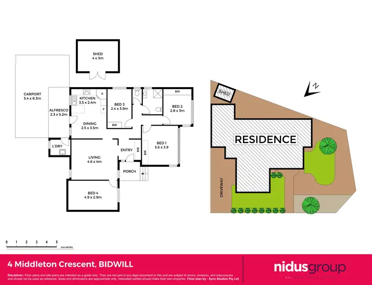 Floorplan of Homely house listing, 4 Middleton Crescent, Bidwill NSW 2770