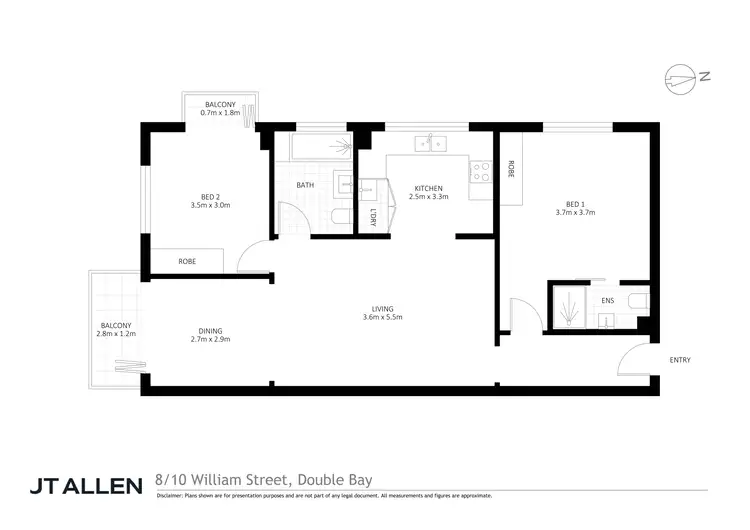 Floorplan of Homely apartment listing, 8/10 William Street, Double Bay NSW 2028