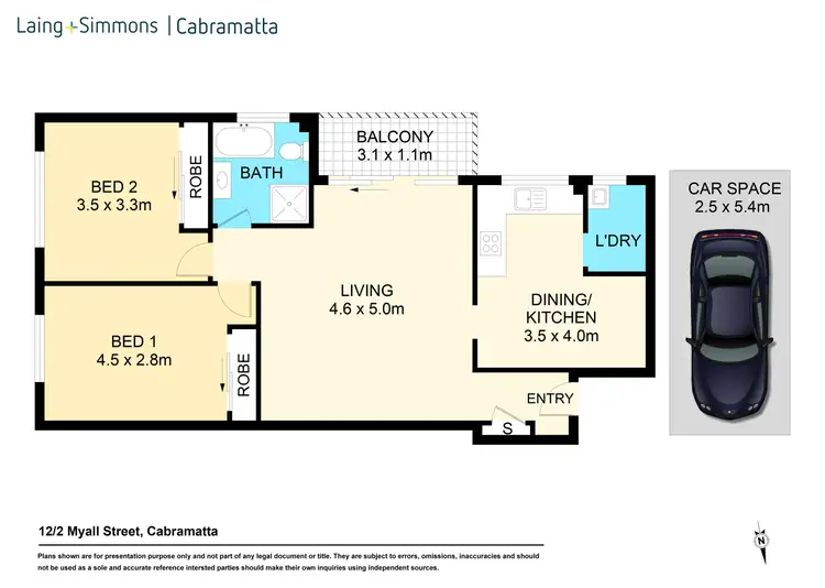Floorplan of Homely unit listing, 12/2 Myall Street, Cabramatta NSW 2166