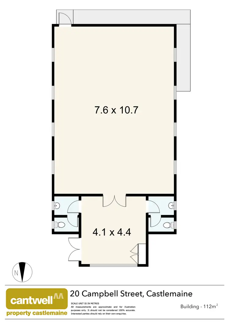 Floorplan of Homely house listing, 20 Campbell Street, Castlemaine VIC 3450
