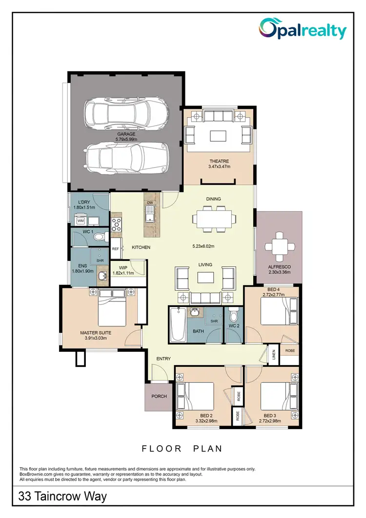 Floorplan of Homely house listing, 33 Taincrow Way, Golden Bay WA 6174