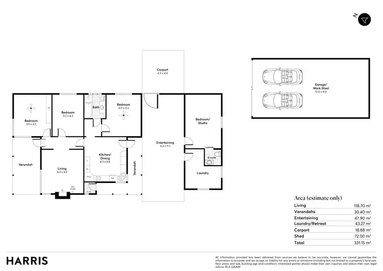 Floorplan of Homely house listing, 3 Marchant Road, Strathalbyn SA 5255