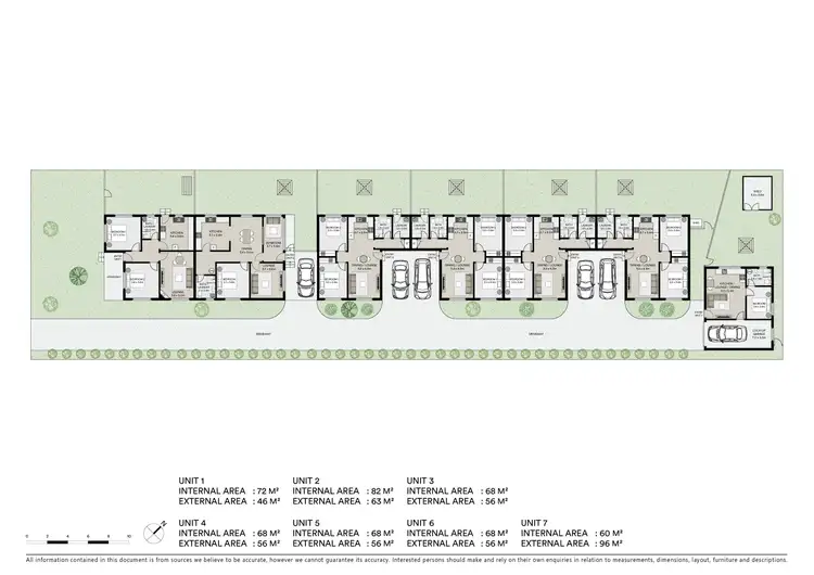 Floorplan of Homely block of units listing, 1-7/168 Gladstone Street, Mudgee NSW 2850