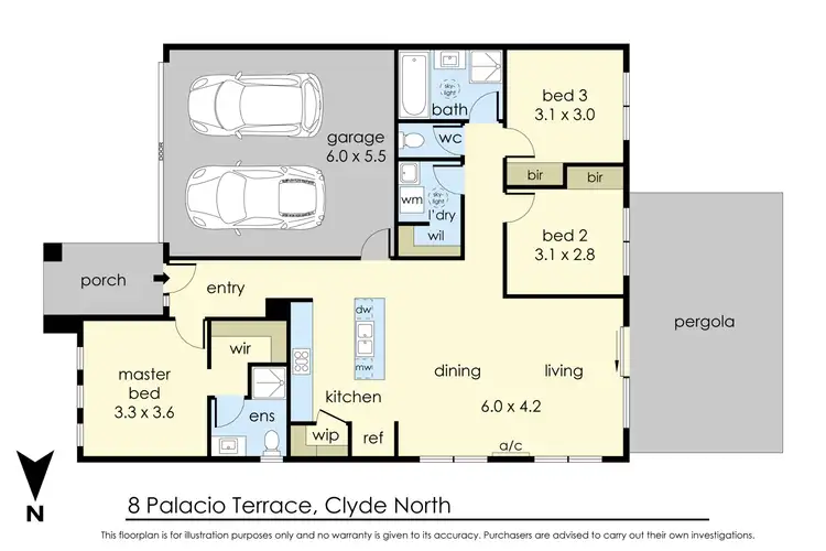 Floorplan of Homely house listing, 8 Palacio Terrace, Clyde North VIC 3978