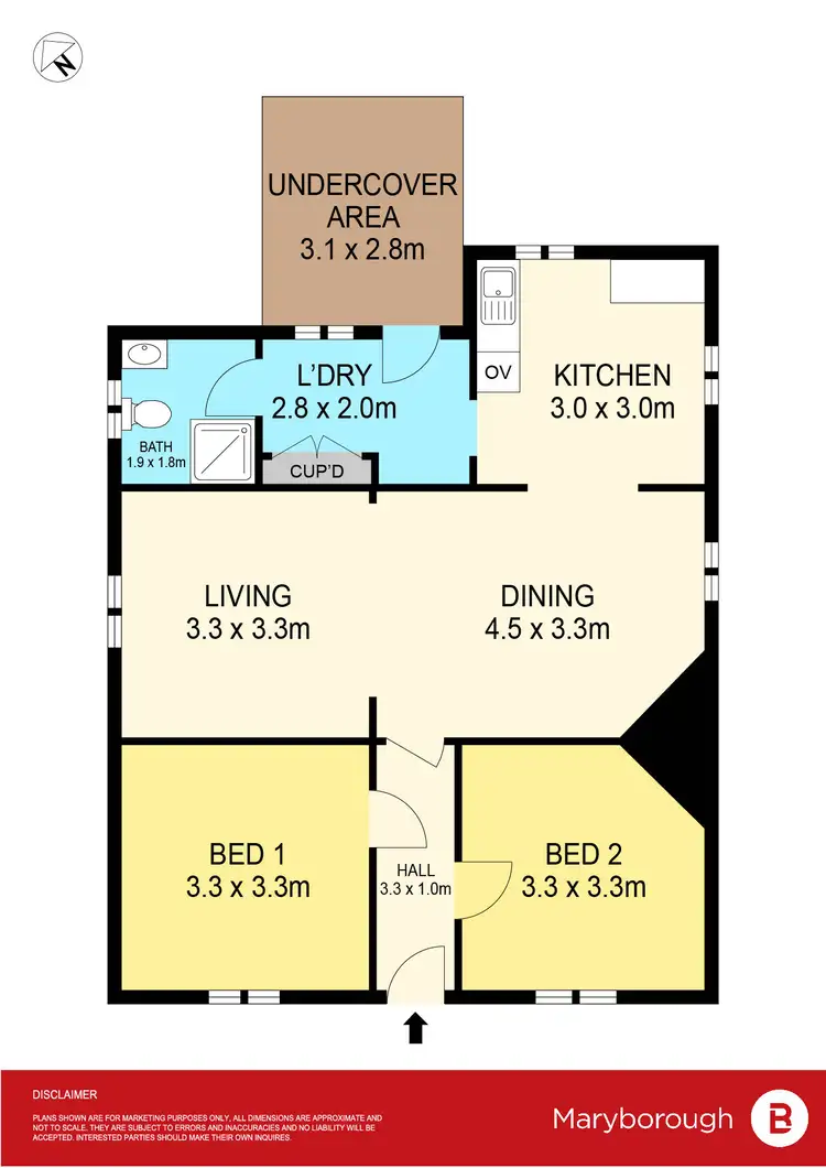 Floorplan of Homely house listing, 92 Maude Street, Dunolly VIC 3472