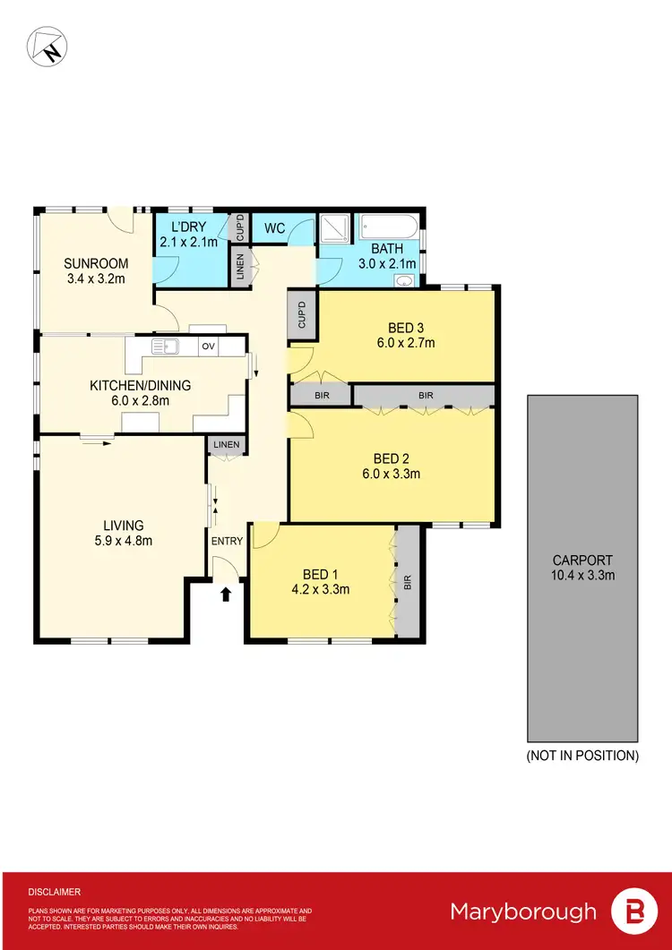 Floorplan of Homely house listing, 84 Kars Street, Maryborough VIC 3465
