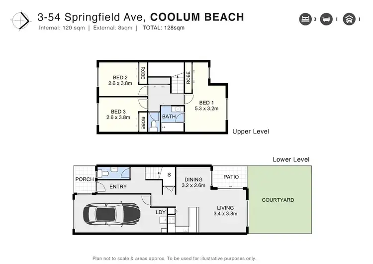 Floorplan of Homely unit listing, 3/54 Springfield Avenue, Coolum Beach QLD 4573