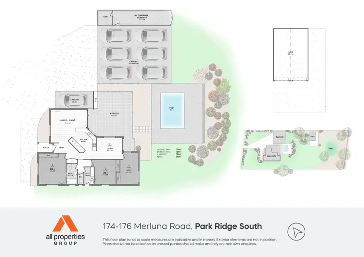 Floorplan of Homely rural property listing, 174-176 Merluna Road, Park Ridge South QLD 4125