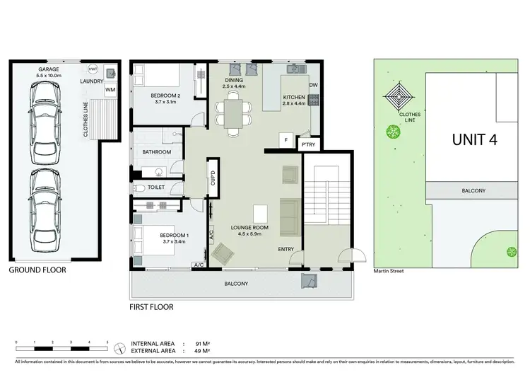 Floorplan of Homely unit listing, 4/31 Martin Street, Ballina NSW 2478