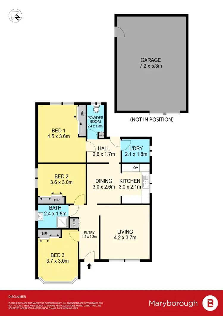 Floorplan of Homely house listing, 10 Laidman Street, Maryborough VIC 3465