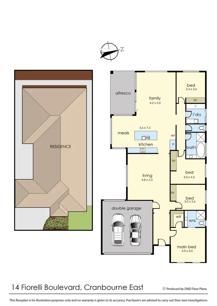 Floorplan of Homely house listing, 14 Fiorelli Boulevard, Cranbourne East VIC 3977