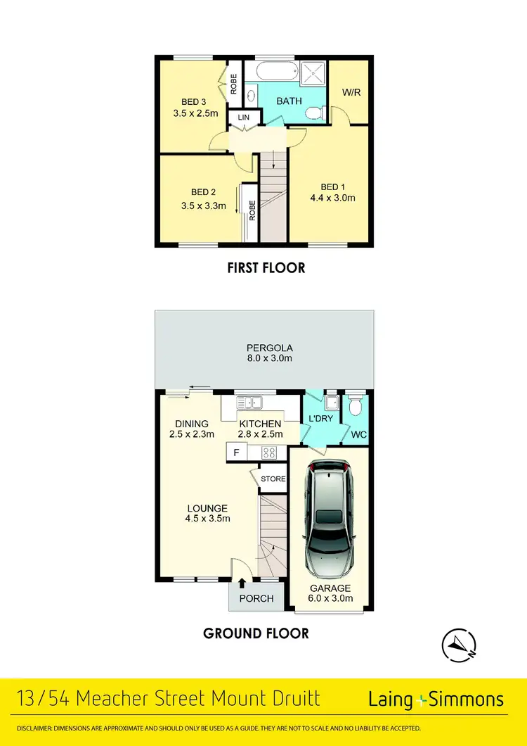 Floorplan of Homely townhouse listing, 13/54 Meacher Street, Mount Druitt NSW 2770