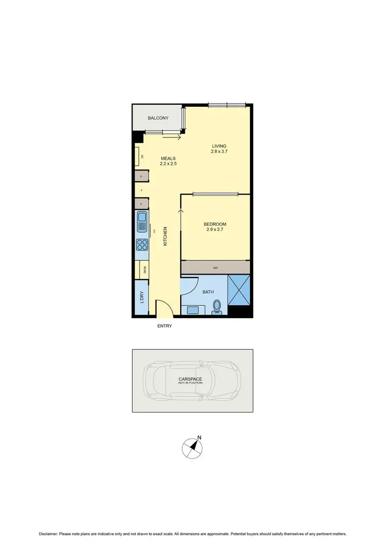 Floorplan of Homely apartment listing, 504/1 Brunswick Road, Brunswick East VIC 3057