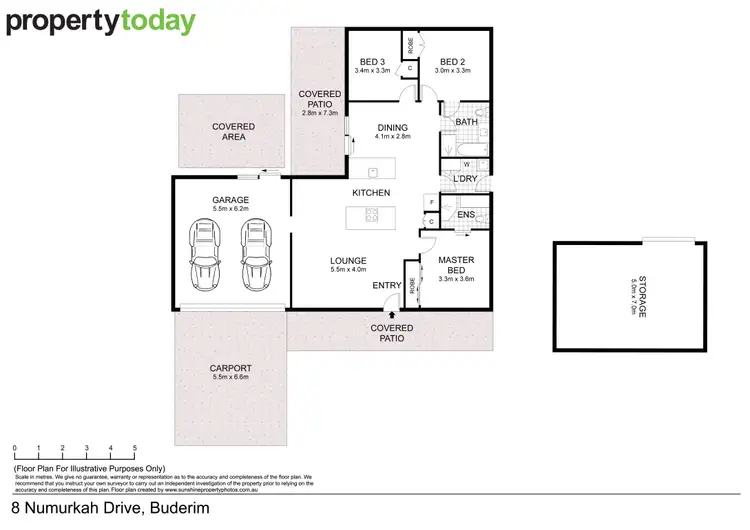 Floorplan of Homely house listing, 8 Numurkah Drive, Buderim QLD 4556