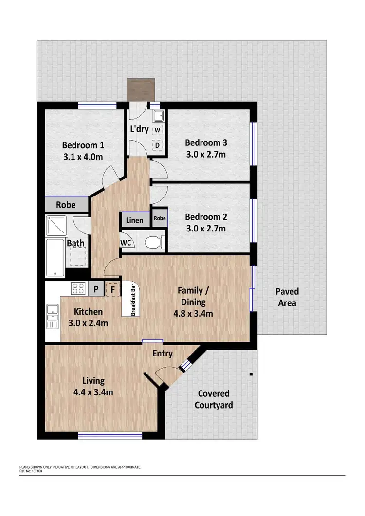 Floorplan of Homely house listing, 107 Keverstone Circuit, Isabella Plains ACT 2905