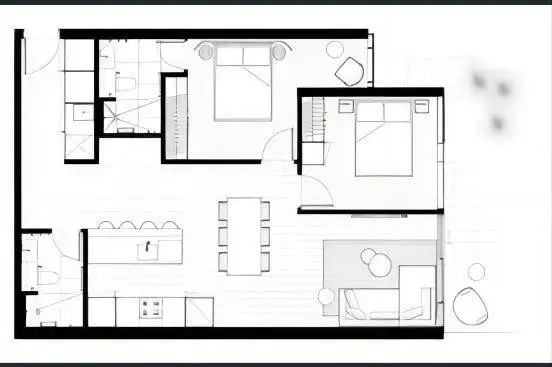 Floorplan of Homely apartment listing, 3313/5 Wominjeka Walk, West Melbourne VIC 3003