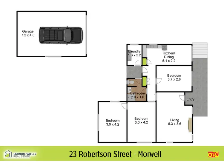 Floorplan of Homely house listing, 23 Robertson Street, Morwell VIC 3840
