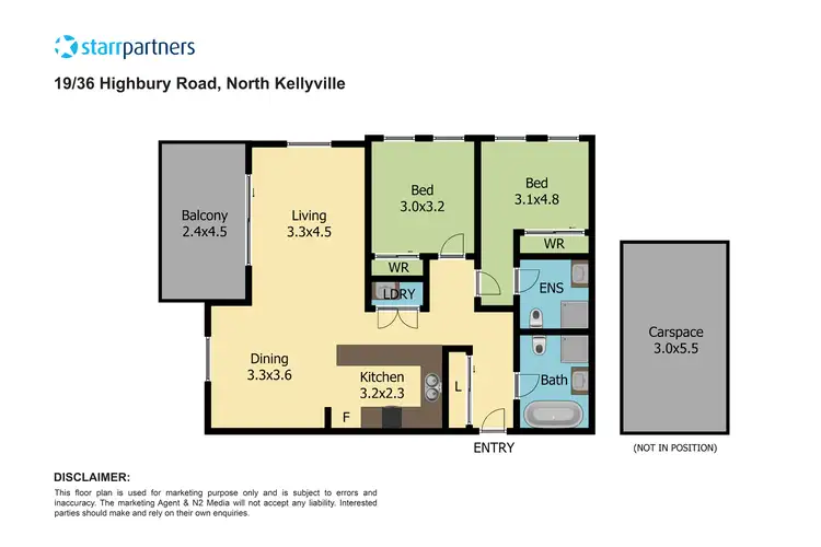 Floorplan of Homely apartment listing, G19/36 Highbury Road, North Kellyville NSW 2155