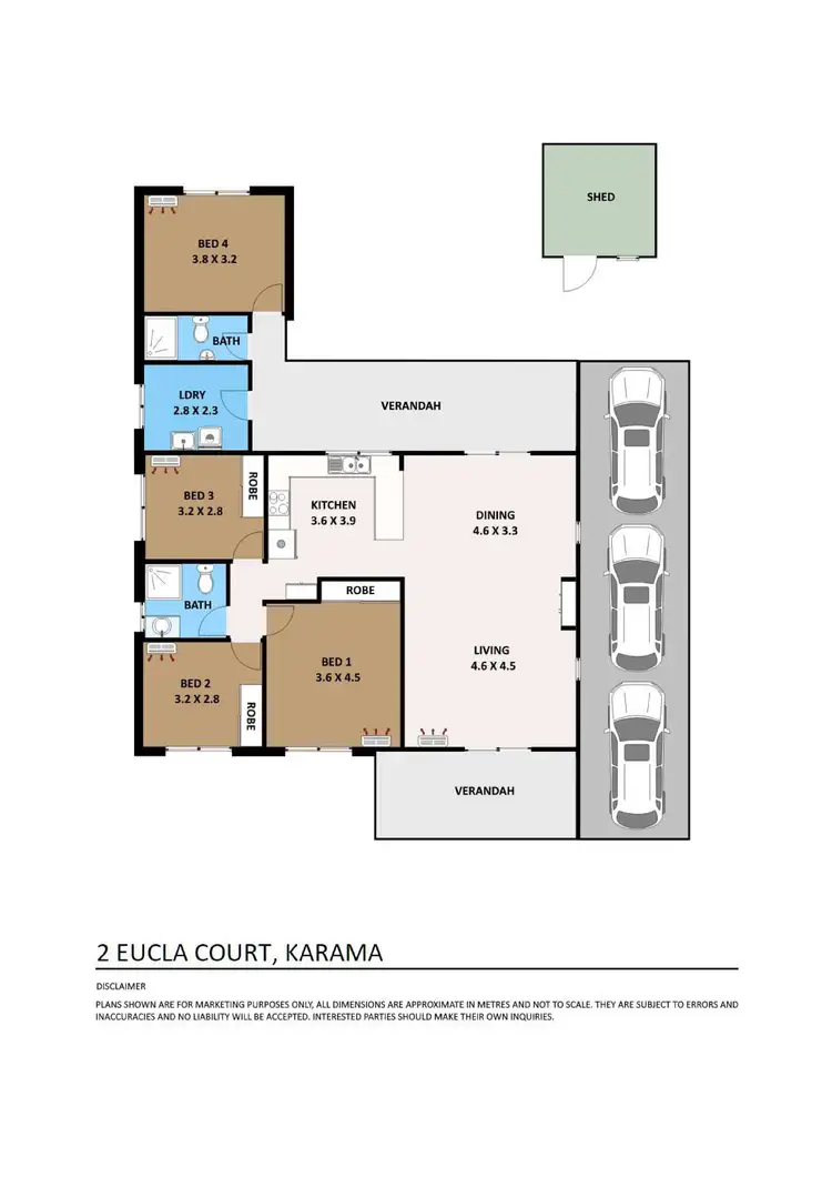 Floorplan of Homely house listing, 2 Eucla Court, Karama NT 812