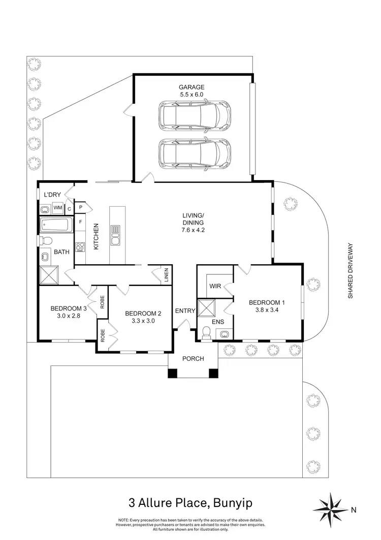 Floorplan of Homely house listing, 3 Allure Place, Bunyip VIC 3815