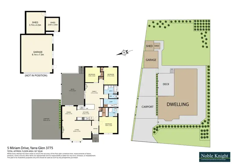 Floorplan of Homely house listing, 5 Miriam Drive, Yarra Glen VIC 3775