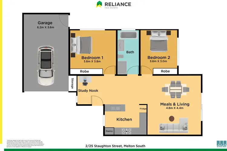 Floorplan of Homely unit listing, 2/25 Staughton Street, Melton South VIC 3338