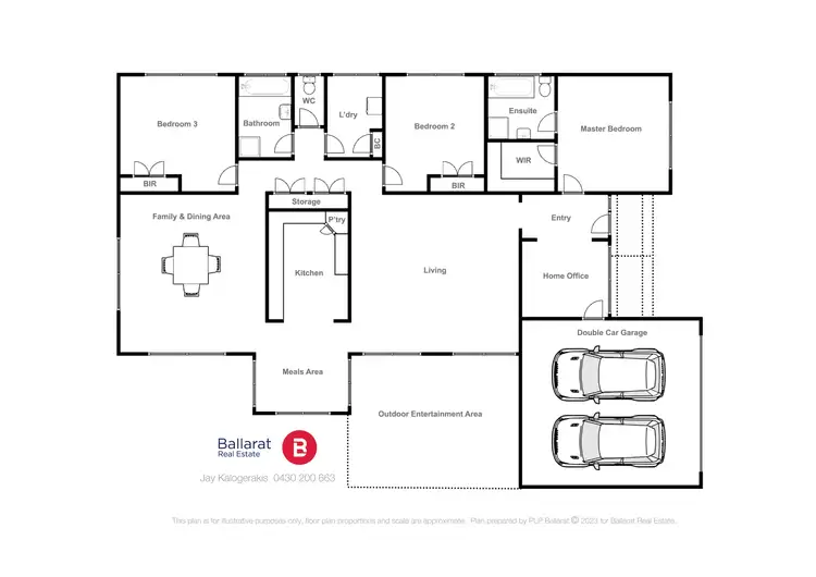 Floorplan of Homely house listing, 53 Bonshaw Drive, Sebastopol VIC 3356
