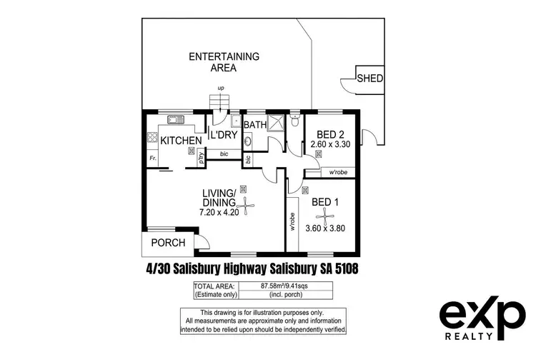 Floorplan of Homely unit listing, 4/30 Salisbury Highway, Salisbury SA 5108