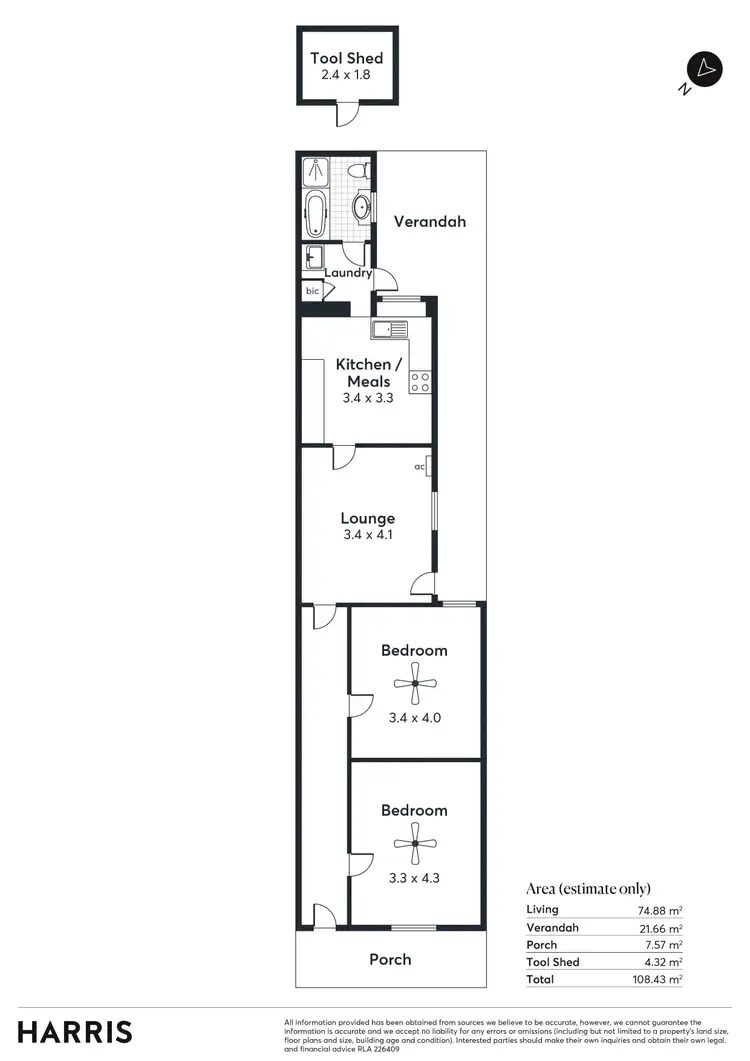Floorplan of Homely house listing, 293 Carrington Street, Adelaide SA 5000
