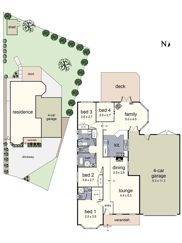 Floorplan of Homely house listing, 9 Belair Close, Seville VIC 3139