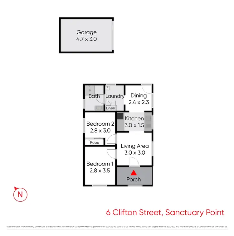 Floorplan of Homely house listing, 6 Clifton Street, Sanctuary Point NSW 2540