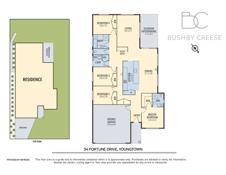 Floorplan of Homely house listing, 34 Fortune Drive, Youngtown TAS 7249