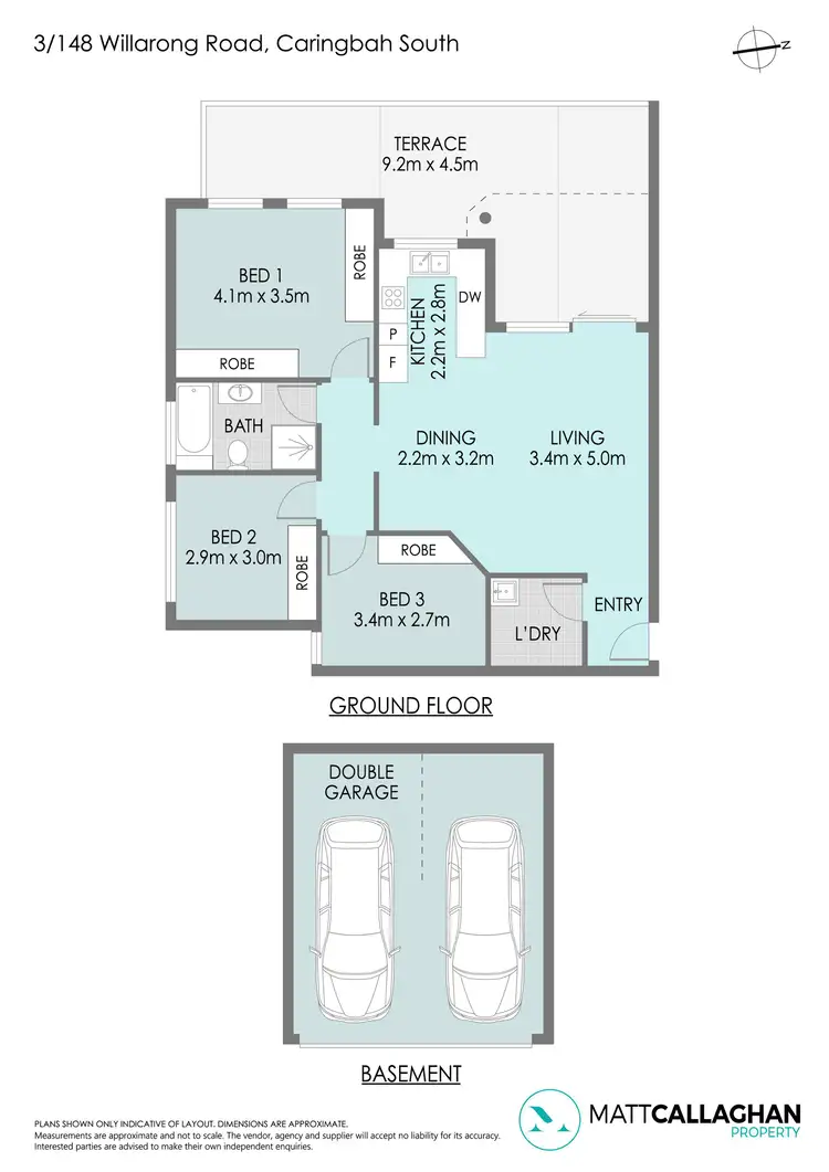 Floorplan of Homely unit listing, 3/148 Willarong Road, Caringbah NSW 2229