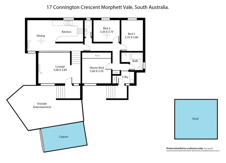 Floorplan of Homely house listing, 17 Conington Crescent, Morphett Vale SA 5162