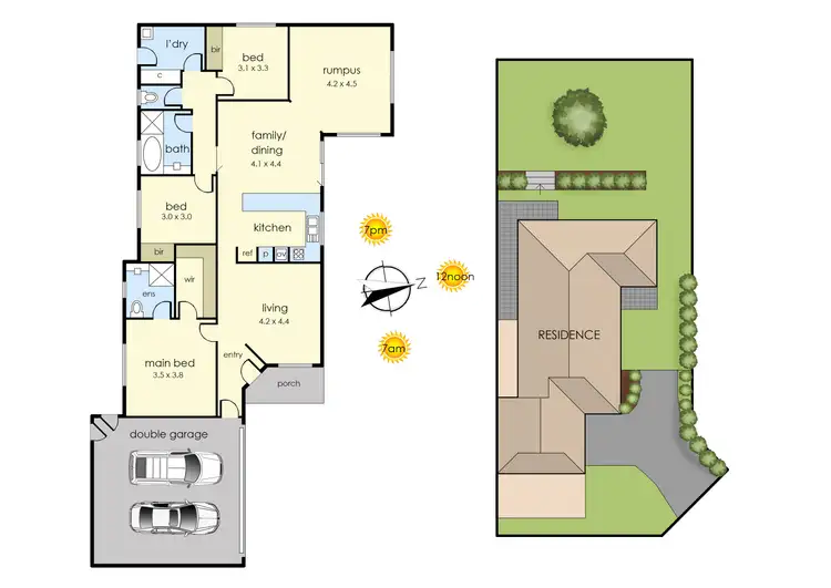 Floorplan of Homely house listing, 4 Ravell Mews, Langwarrin VIC 3910