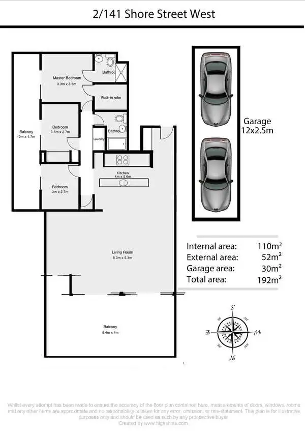 Floorplan of Homely apartment listing, Level 2/2/141 Shore Street West, Cleveland QLD 4163