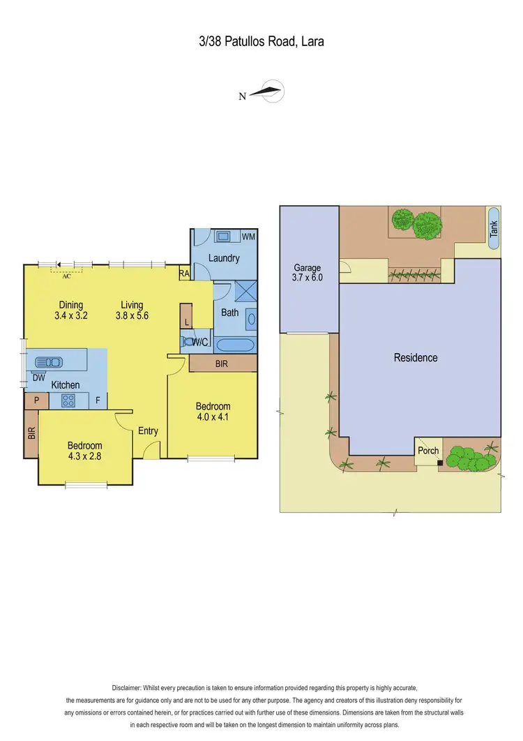 Floorplan of Homely unit listing, 3/38 Patullos Road, Lara VIC 3212