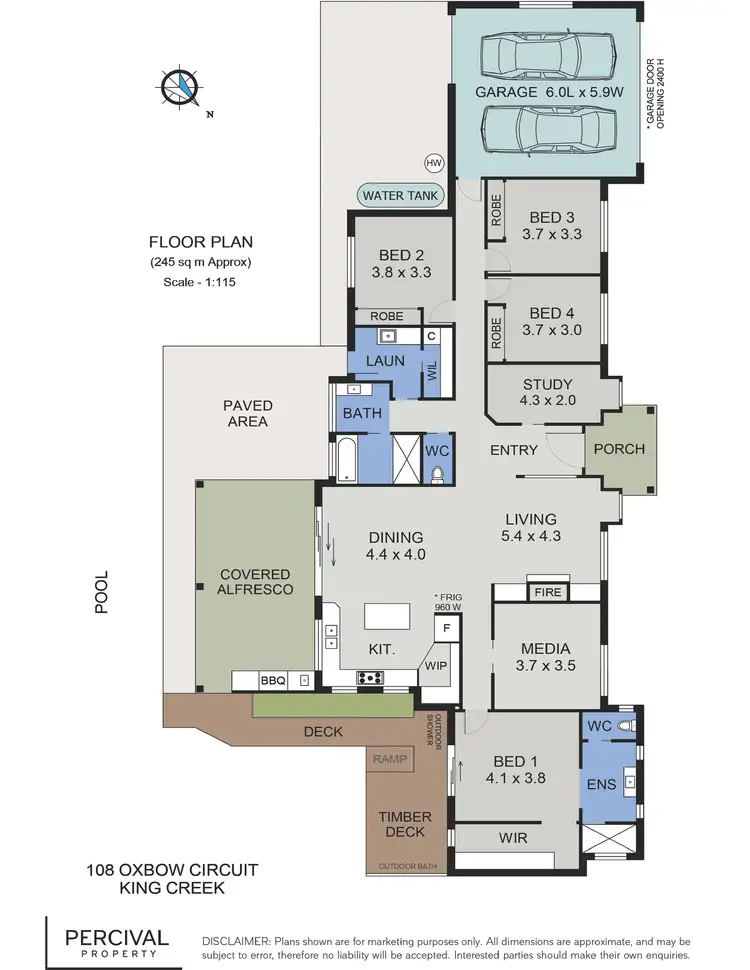 Floorplan of Homely house listing, 108 Oxbow Circuit, King Creek NSW 2446