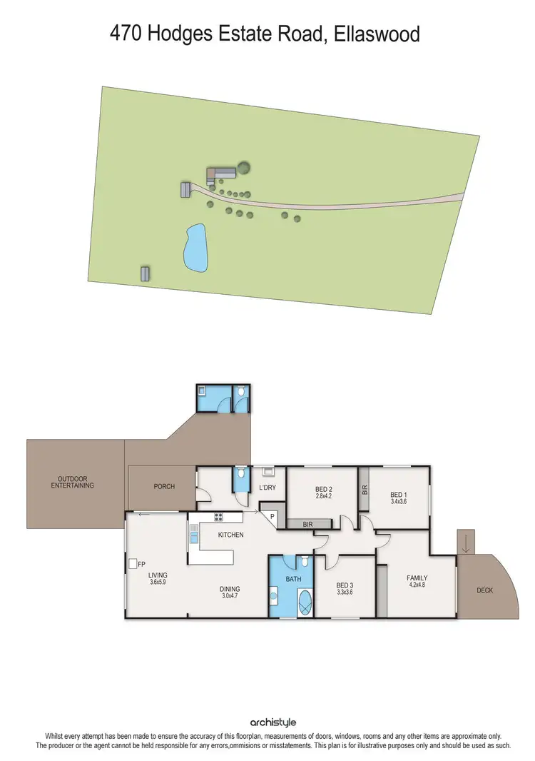 Floorplan of Homely house listing, 470 Hodges Estate Road, Ellaswood VIC 3875