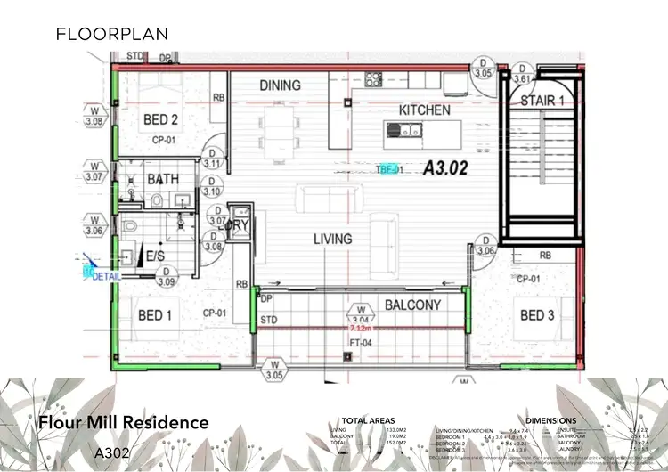 Floorplan of Homely apartment listing, 302/95 Hackney Road, Hackney SA 5069